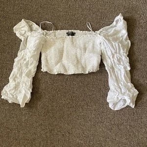 White Crop Top
